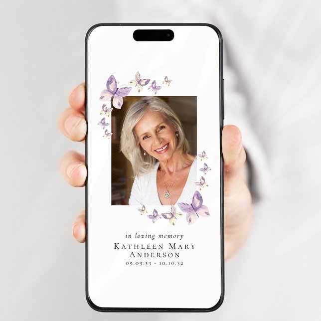 Papillons Photo Faire-part numérique (Créateur téléchargé)