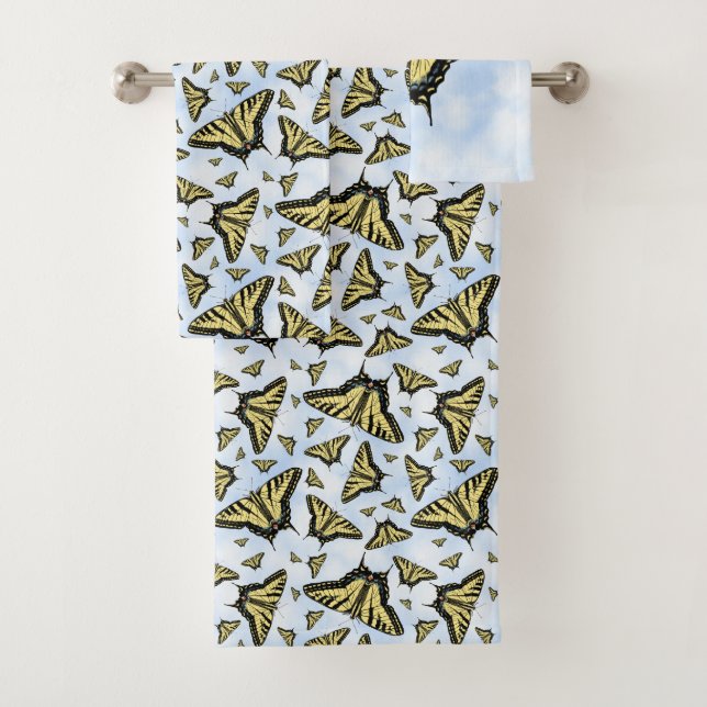 Papillons Southwest Yellow Swallowtail Blue Sky (En situation)