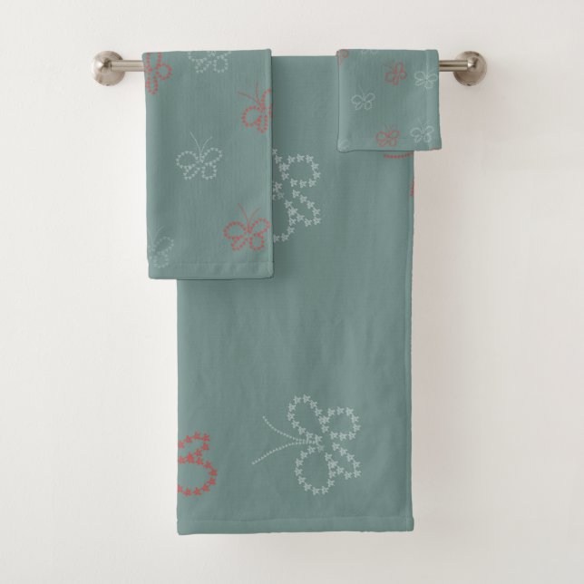 Papillons Stars Sage Green (En situation)