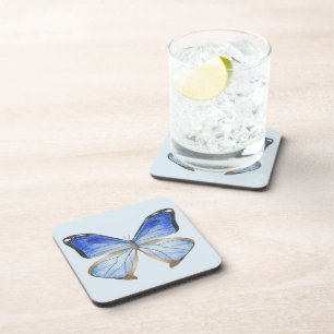 Papillons sur un ensemble de Dessous de verre (B)