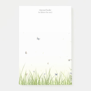 Papillons sur un post-it personnalisable le jour d