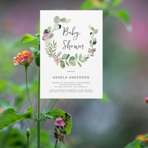 Papillons Tout autour de II Invitation Baby shower