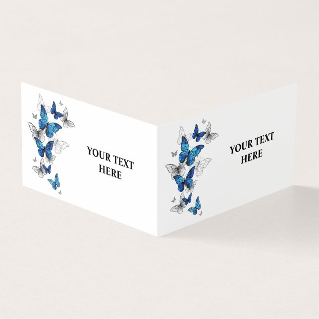 Papillons volants bleus Morpho (Outside)