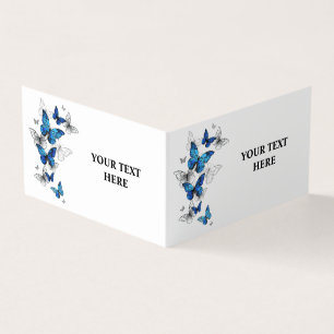 Papillons volants bleus Morpho