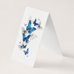 Papillons volants bleus Morpho