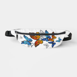 Papillons volants Morpho et Monarch