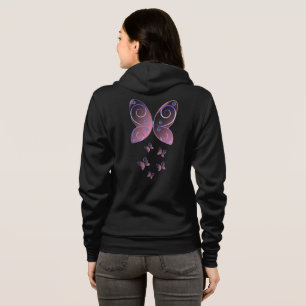papillons volants nature sweat - shirt à capuche