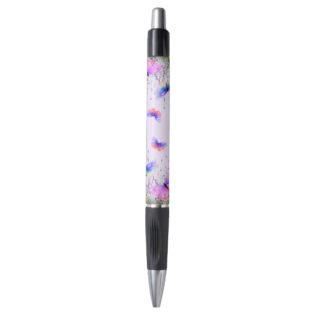 Papillons volants Stylo printemps Joie (Devant (Vertical))