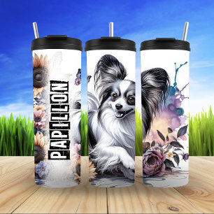 Papillon's zauberhafter Blumentanz Thermosbecher