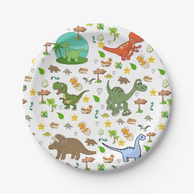 Papipteller, Dinosaurier Pappteller (Vorderseite)