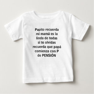 Papito recuerda baby t-shirt