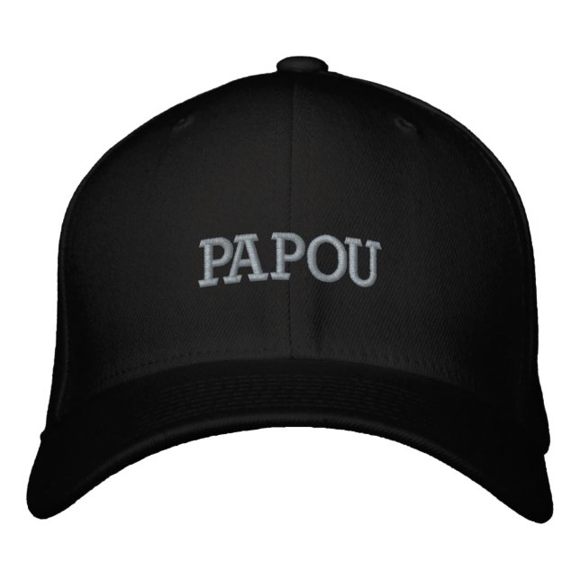 Papou bestickte Baseballkappe (Vorderseite)