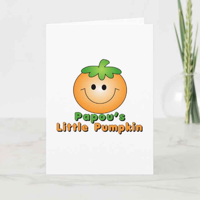 Papou Little Pumpkin Karte (Vorderseite)