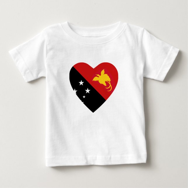 Papouasie-Nouvelle-Guinée Drapeau T-shirt (Devant)