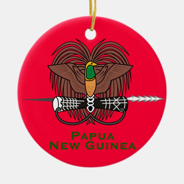 Papouasie-Nouvelle-Guinée* Ornement de Noël en cér (Devant)