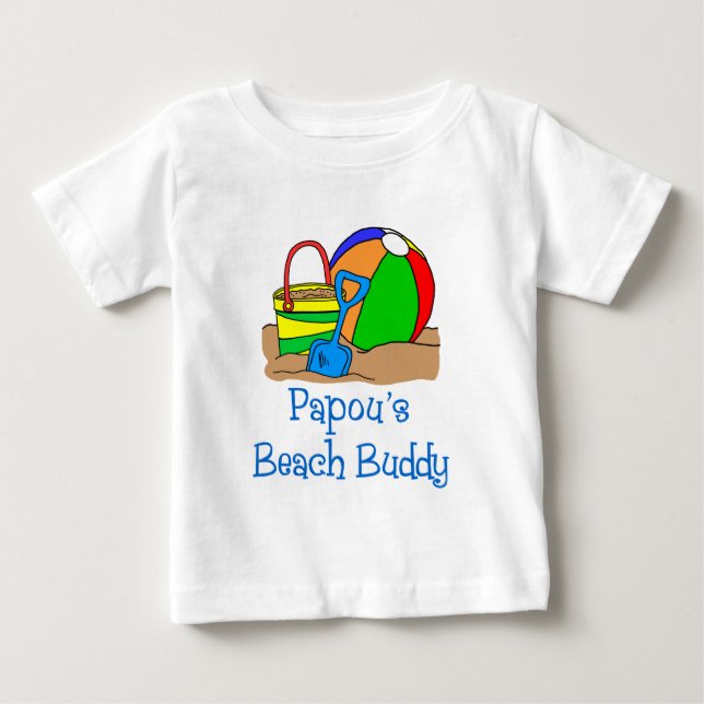 Papous Beach Buddy Baby T-shirt (Vorderseite)