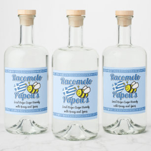 Papous Racomelo-Siegel Alkoholflaschenetikett
