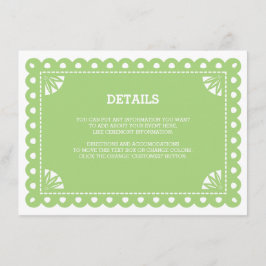 Papp Picado Insert Card - Green