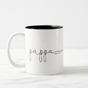 Pappa   Pappa-Geschenk Zweifarbige Tasse