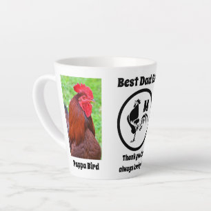 Pappa Rooster Bester Vater je Foto Name Milchtasse