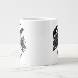 Pappa Skull and Crows Halloween Jumbo Tasse