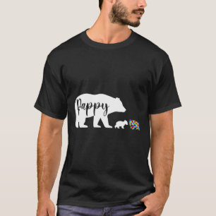 Pappbärenautismus Liebe Unterstützung Familie Au T-Shirt
