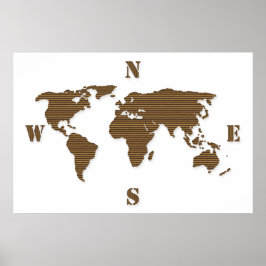 Pappe World Map Poster