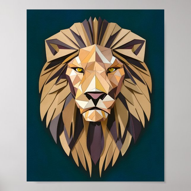 Pappkarton Lion Majesty Poster (Vorne)
