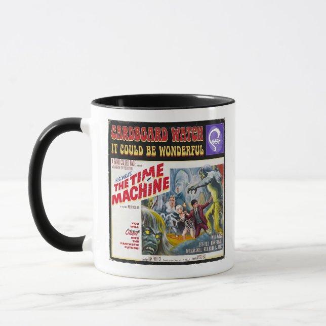 Pappmaché-Uhr-Tasse Tasse (Links)