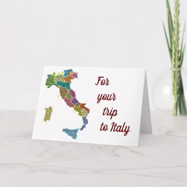 **PAPPREISE FÜR SIE*** NACH **ITALIEN** KARTE (Vorderseite)
