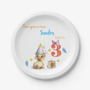Pappteller, Happy Birthday Süße Küken-Torte Pappteller