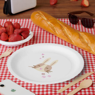 Pappteller kleiner Hase
