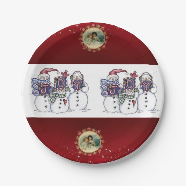 Pappteller Weihnachten (Vorderseite)