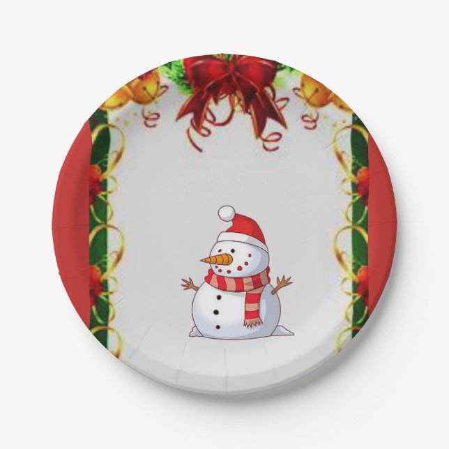 Pappteller Weihnachten (Vorderseite)