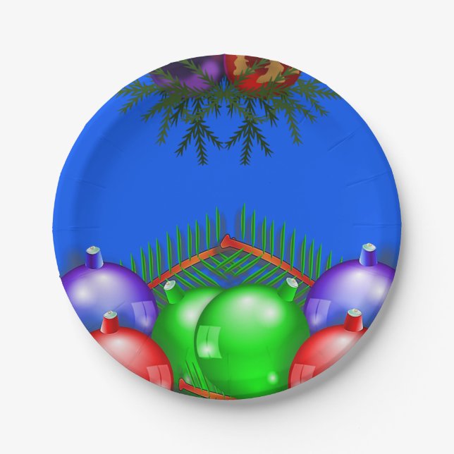 Pappteller Weihnachten (Vorderseite)