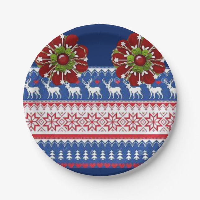 Pappteller Weihnachten (Vorderseite)