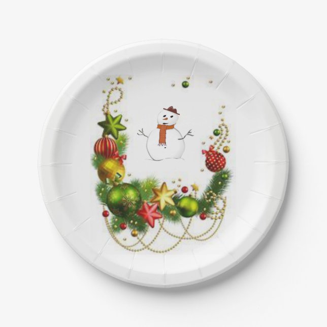 Pappteller Weihnachten (Vorderseite)
