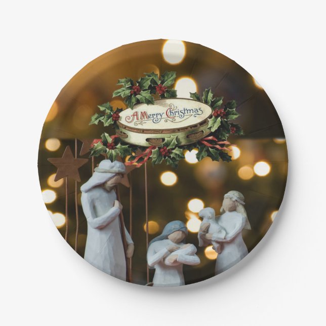 Pappteller Weihnachten (Vorderseite)