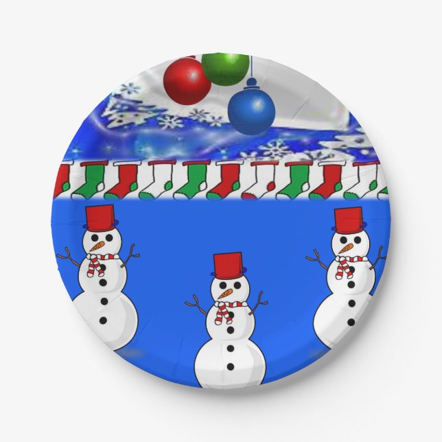 Pappteller Weihnachten (Vorderseite)