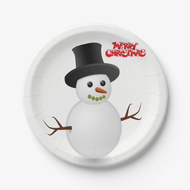 Pappteller Weihnachten (Vorderseite)