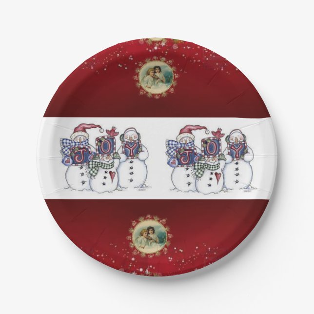 Pappteller Weihnachten (Vorderseite)