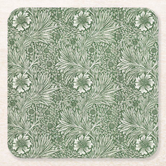 Pappuntersetzer: WILLIAM MORRIS : MARIGOLD Rechteckiger Pappuntersetzer (Vorderseite)
