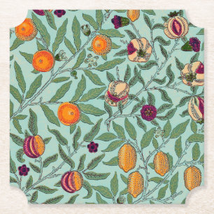 Pappuntersetzer: WILLIAM MORRIS : POMEGRANATE Untersetzer