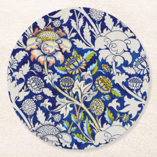Pappuntersetzer: WILLIAM MORRIS : WASSERFARBE 1883 Runder Pappuntersetzer