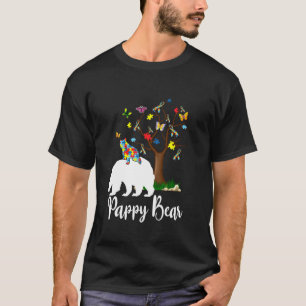 Pappy Bär Autismus-Bewusstsein Liebe Unterstützung T-Shirt
