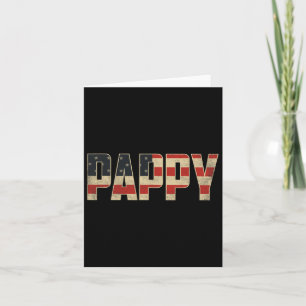Pappy Bold Patriotic American Flag Vatertag Pa Karte