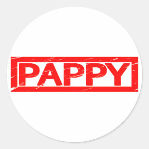 Pappy Briefmarke Runder Aufkleber