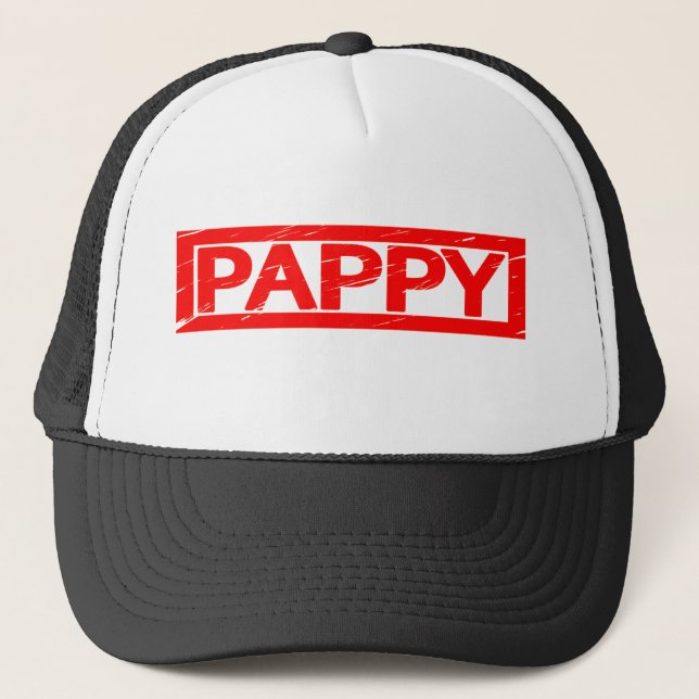 Pappy Briefmarke Truckerkappe (Vorderseite)