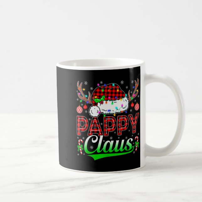 Pappy Claus Christmas Lights Matching Family Xmas  Kaffeetasse (Rechts)