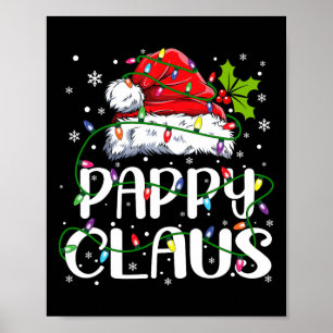 Pappy Claus Weihnachts-Weihnachtsmannmütze Matchin Poster